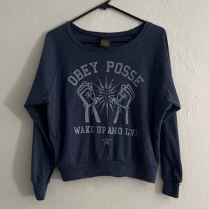 OBEY Wake up and Live top size small